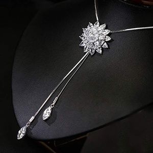 Beautiful long crystal necklace